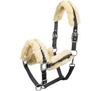 Equi-Theme/Equit'M 510114202 Licol Unisexe en véritable Peau de Mouton Mouton Veritable Noir Taille Unique