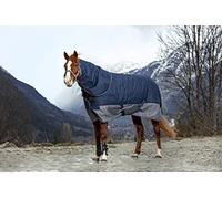 Equi-Theme/Equit'M Unisexe 400991003 Tyrex 600 D Cache-Cou, Bleu Marine/Gris/Blanc, Taille Unique