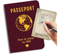 EQUIK PRODUCTS Carte et Livre d'Or d'anniversaire pour 40 ans | Cadeau et souvenir d'anniversaire pour 40 ans | Passeport-cadeau | Passeport pour le retour en 1985 (1985)