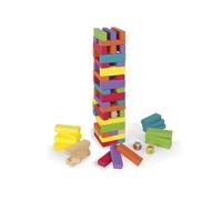 Equilibloc Color - Blocs de Construction en Bois - 60 Pièces - Jeu d'Adresse - Multicolor - Dès 3 Ans
