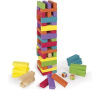 Equilibloc Color - Blocs De Construction En Bois - 60 Pièces - Jeu D'Adresse - Multicolor - Dès 3 Ans[Z1787]