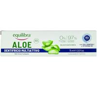equilibra Dentifrice à l'aloe vera multiactif avec gel doux au goût frais, aide à lutter contre les caries, le tartre et les maladies des gencives, 75 ml, 1 pièce