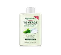 Equilibra Hair Dermo Shampooing au thé vert hyaluronique Shampooing pour cheveux normaux et gras avec action purifiante à l'extrait de thé vert, acide hyaluronique, extrait de bergamote 265 ml