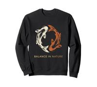 Équilibre dans la Nature Yin Yang Koi Poissons Zen Harmonie Spirituelle Sweatshirt