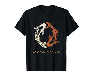 Équilibre dans la Nature Yin Yang Koi Poissons Zen Harmonie Spirituelle T-Shirt