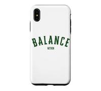 Équilibre dans l'horoscope Yoga Paix Méditer Santé mentale Coque pour iPhone XS Max