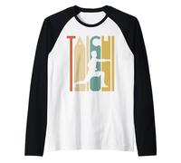 Équilibre en Mouvement - Cadeau rétro pour Arts Martiaux Tai Chi Yin Yang Manche Raglan