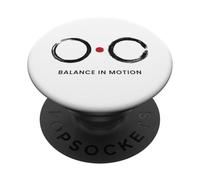 Équilibre en Mouvement - Design Zen Enso Minimaliste PopSockets PopGrip Adhésif