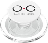 Équilibre en Mouvement - Design Zen Enso Minimaliste PopSockets PopGrip pour MagSafe