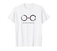 Équilibre en Mouvement - Design Zen Enso Minimaliste T-Shirt