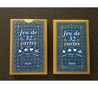 Equilibre et Aventure Lot de Deux Jeux de 32 Cartes : Poker, belote, Piquet, Manille, coinche, Bataille, menteur, soufflette, big up, Jeu des Chevaliers, Maitre du Jeu, biskit, etc