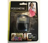 Equilibre et Aventure Podomètre à Piles - Noir - Compte Pas, Kilomètres, Calories