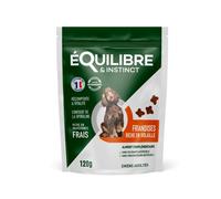 EQUILIBRE & INSTINCT - Chien Adulte - Friandises Chien Volaille - Récompense et Vitalité - Recette Complète Formulée avec des Vétérinaires - 60g - Fabriqué en France