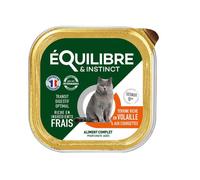 EQUILIBRE & INSTINCT-Pâtée pour chat senior à la volaille et aux courgettes Équilibre & Instinct - 85 g