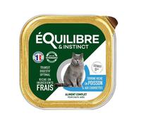 EQUILIBRE&INSTINCT-Pâtée pour chat senior au poisson et aux courgettes Équilibre & Instinct - 85 g