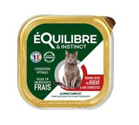 EQUILIBRE & INSTINCT-Pâtée pour chat stérilisé au bœuf et aux courgettes Équilibre & Instinct - 85 g