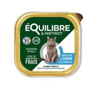 EQUILIBRE & INSTINCT-Pâtée pour chat stérilisé au saumon et aux courgettes Équilibre & Instinct - 85 g