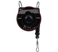 Équilibreur à ressort, support d'outil rétractable Équilibreur d'outils de 2 m de long avec crochet et câble métallique Équilibreur réglable Rétracteur Suspension Tenant l'équipement Noir pour les lig