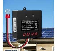 Équilibreur de batterie intelligent pour batteries au lithium acide 24 V, affichage numérique avec surveillance de la tension, 2 x 12 V, étanchéité IP67, protection contre l'inversion de polarité