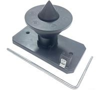 Équilibreur de lames, support mural magnétique pour lames de tondeuse à gazon, organisateur d'outils de jardin, rouge, bleu, noir, 18 x 9 x 11 cm (noir)