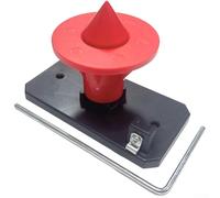 Équilibreur magnétique de lame pour tondeuse à gazon pour montage mural, conçu pour un rangement organisé et un accès facile aux lames de jardin (rouge)