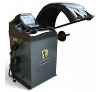 Equilibreuse de roues semi-automatique | Équilibrage robuste pour jantes de 10 à 24" | Charge de roue 65 kg, précision ± 1 g | Fournitures d'atelier idéales pour les entreprises automobiles et les