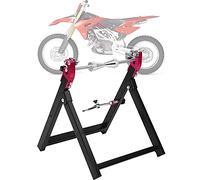 Équilibreuse Manuelle Pliable pour Roues de Moto antirouille et anticorrosion Support d'équilibrage de Roue Équilibreuse de Roue de Moto Support de centrage Moto, 5x23 Pouces