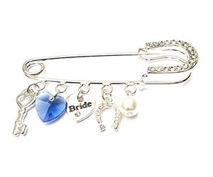 Equilibrium Wedding Silver Plated 'Bridal Pin' Keepsake - Old New Borrowed Blue