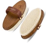 Equimour Brosse lustrante - Brosse pour cheval avec 100% poil de chèvre