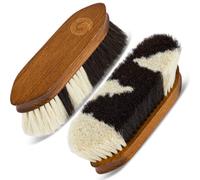 Equimour Brosse pour cheval - brosse lustrante avec crin de cheval