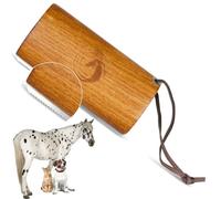 Equimour Outil de changement de pelage « Tinka » | Brosse pour cheval | Brosse en bois | Soin du pelage | Accessoires de nettoyage pour chevaux | Grattoir à sabots avec brosse | Soin des sabots