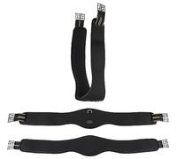 Equinate Fremont Sangle longue avec mousse à mémoire de forme 20 mm 120 cm - Sangle abdominale anatomique Noir
