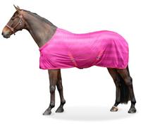 Equinate Guardian Couverture anti-mouches avec sangles croisées et rembourrage au garrot Framboise 145 cm - Couverture anti-eczéma avec protection efficace contre les mouches et les insectes