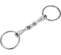 Equinate Mors à eau en acier inoxydable 16 mm doublement cassé 12,5 cm - Mors anatomiquement respectueux de la bouche avec action douce - Indication de la taille gravée au laser