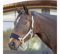 Equinavia Saga Licol rembourré en polaire Vert olive clair/noir Cob