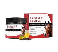 Equine Massage Gel - Eases Post Ride Tension, Compact Round Tub Portable Style, 60g Net Capacity + 5x4.8cm Dimensions, Veterinary Standard Grooming Ointment - for Horse Training & Stable Yards