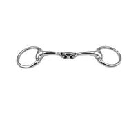 Equine Smile ErgoBit ES0097 Mors à tête d'olive double cassé en acier inoxydable Diamètre de l'anneau 55 mm Épaisseur de la morsure 14 mm (11,5 cm)