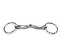 Equine Smile ES0240 Mors à eau en forme d'anneau lâche Cambridge Mouth Snaffle avec liberté de langue en acier inoxydable Diamètre de l'anneau 65 mm Épaisseur de la morsure 14 mm (12,5 cm)