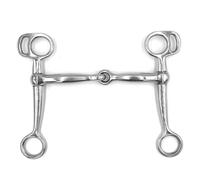 Equine Smile ES0266 Mors Western Tom Thumb Snaffle Mèche en acier inoxydable Épaisseur 12 mm (12,5 cm)