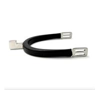 Equine Smile ES1028 Éperons marteaux-marteaux avec caoutchouc pour l'équitation, éperons d'équitation, piste, en acier inoxydable de qualité supérieure (homme 35 mm)