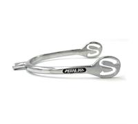 Equine Smile ES1077 SuperSpur Prince of Wales Éperons en zinc avec sangle en nylon pour éperons d'équitation (M 25 mm - Femme)