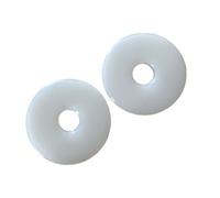 Equine Smile ES3003 Disques de dentition en silicone blanc 8,8 cm pour chevaux Accessoire de mors Protection d'embout Protection de mors Disques de dentition Rondelles de joue