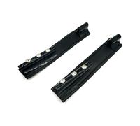 Equine Smile ES4003 Housse de protection pour spores avec strass et cristal en cuir (cuir noir/strass blancs)