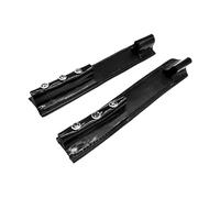 Equine Smile ES4003 Housse de protection pour spores avec strass et cristal en cuir (cuir noir/strass noirs)