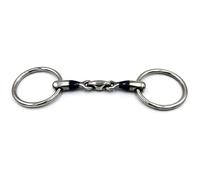 Equine Smile Mors à eau Sweet Iron ES0277 - Double cassé - En acier inoxydable - Diamètre de l'anneau : 60 mm - Épaisseur : 14 mm (11,5 cm)