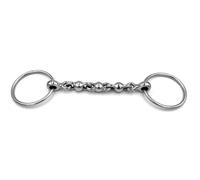 Equine Smile Mors Waterford ES0236 Mors à eau avec boules en acier inoxydable, diamètre de l'anneau 65 mm, épaisseur de mors 10 mm (12,5 cm)