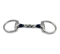 Equine Smile Sweet Iron ES0283 Mors à tête d'olive double cassé en acier inoxydable Diamètre de l'anneau 70 mm Épaisseur de la morsure 14 mm (11,5 cm)