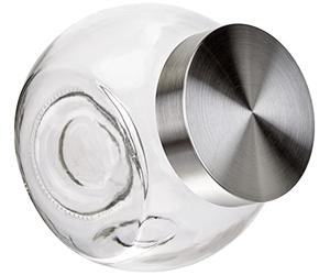 Equinox 503065 Bonbonnière, Verre, Blanc, 1,5 l, 12x16x17 cm