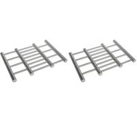 Equinox 529961 Dessous de Plat Extensible en Acier Inoxydable pour Casserole, Poêle, Plat de Cuisson - Extensible de 20 à 38 cm x l 22,5 cm (Lot de 2)