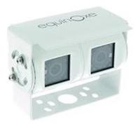 EQUINOXE Caméra de recul - Filaire Double - Blanc